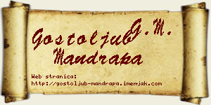 Gostoljub Mandrapa vizit kartica